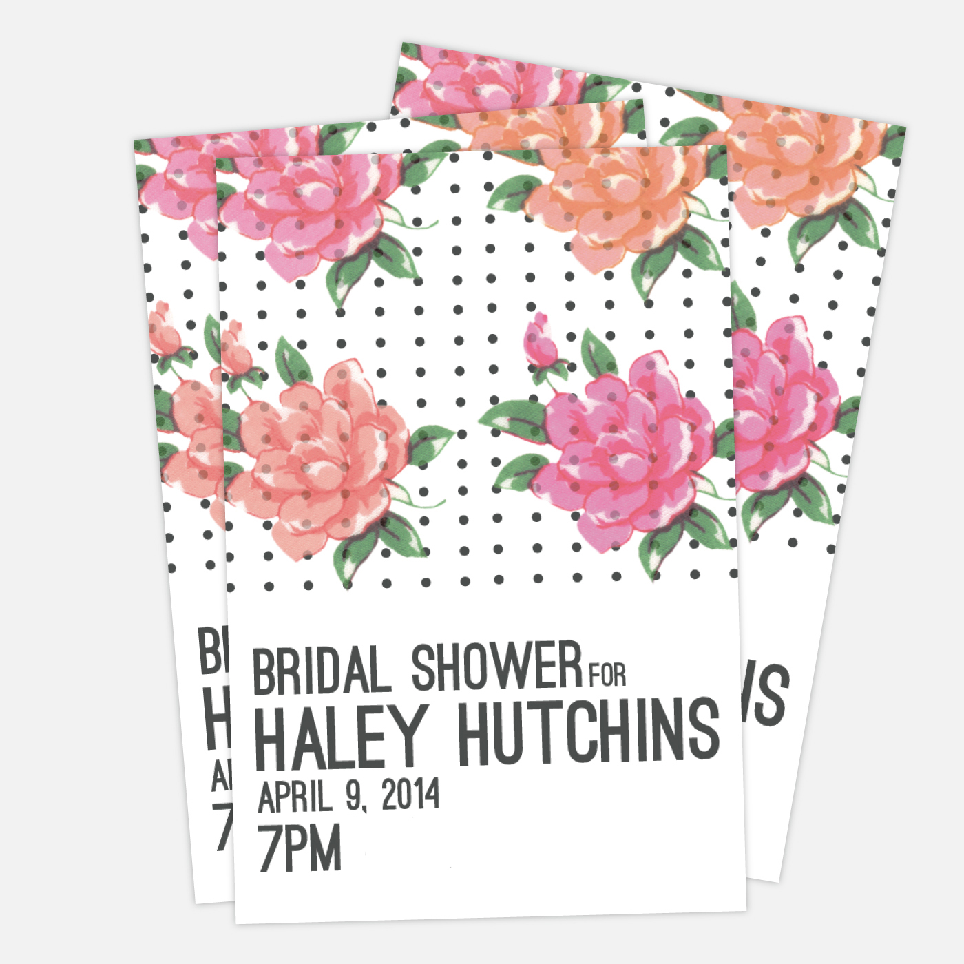 Bridal Shower Modern Invitation Design